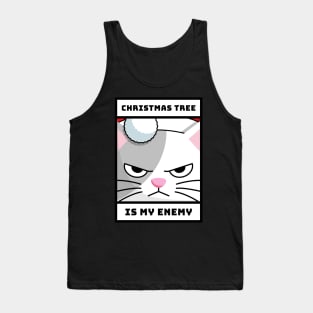 Christmas tree is my enemy Tank Top